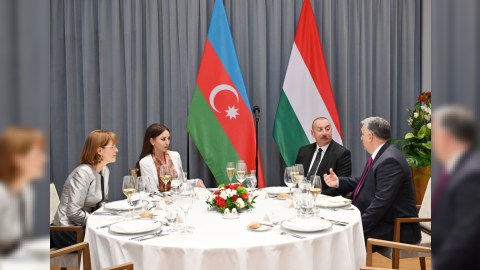 Prezident və xanımının şərəfinə nahar verildi - YENİLƏNİB 