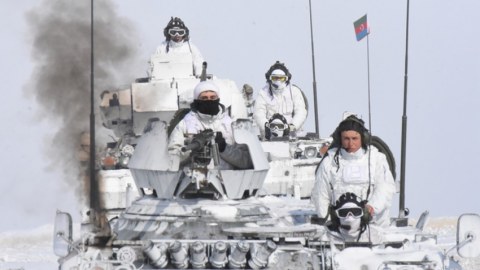 Azərbaycan tankları Türkiyədəki təlimlərdə - FOTOLAR