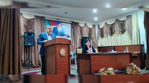 Hacıqabulda hesabat iclası keçirildi - FOTOLAR