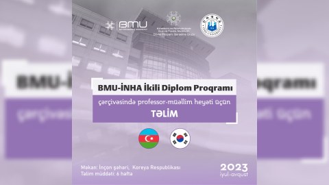 BMU-nun müəllimlərinə Koreyada təlim keçiriləcək