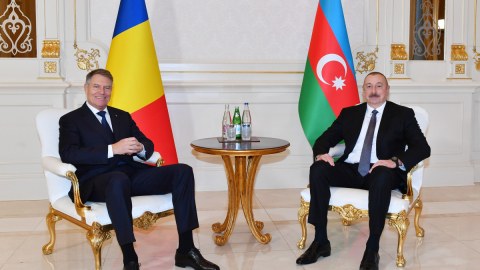 Azərbaycan və Rumıniya prezidentləri GÖRÜŞDÜ 