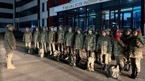 Hərbi tibb personalımız Türkiyəyə göndərildi