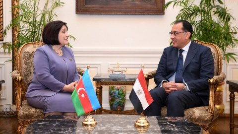 Sahibə Qafarova Misirin Baş naziri ilə görüşdü