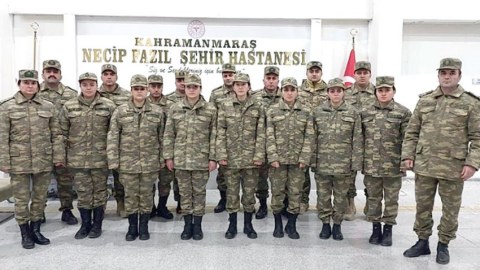 Hərbi tibb personalımız Kahramanmaraşda