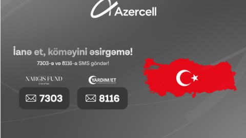 Azercell-dən Türkiyəyə dəstək məqsədilə ianə imkanları