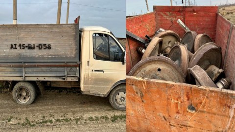 Dəmir yolu stansiyasından oğurluq - FOTOLAR