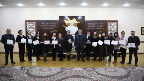 Təlimdə iştirak edən GDU əməkdaşlarına sertifikat verildi
