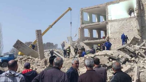 Məktəb binasının çökməsi ilə bağlı cinayət işi açıldı
