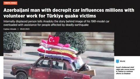 Türkiyə mediası Azərbaycanın yardımından YAZIR