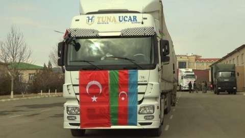 Naxçıvandan Türkiyəyə daha 4 TIR yardım göndərildi