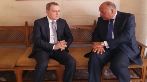 Ceyhun Bayramov Misir XİN başçısı ilə görüşdü