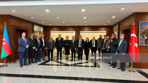 Mətbuat Şurası İdarə Heyətinin üzvləri Türkiyə səfirliyində olublar - FOTOLAR