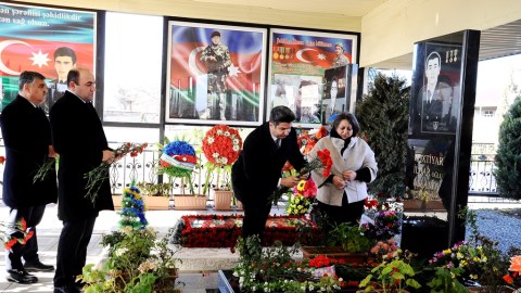 Vətən Müharibəsi Şəhidi Bəxtiyar Aslanovun xatirəsi anılıb - FOTOLAR