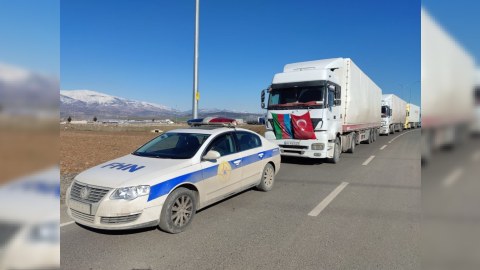 FHN-in növbəti humanitar yardımı Türkiyəyə çatıb - VİDEO