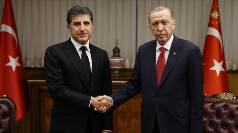 Ərdoğan Bərzani ilə qapalı görüş keçirdi