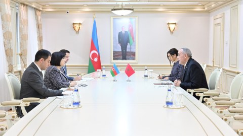 Sahibə Qafarova Mərakeş səfirilə görüşdü 