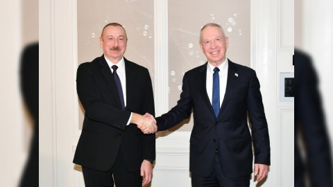 İlham Əliyev İsrailin müdafiə naziri ilə görüşüb - YENİLƏNİB 