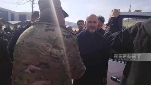 Soylu Azərbaycan xilasedicilərinə təşəkkür etdi - FOTOLAR