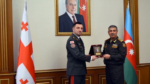 Zakir Həsənov gürcü komandanla danışıqlar apardı