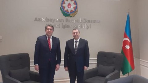 Yunanıstan səfiri Xələf Xələfovla görüşüb