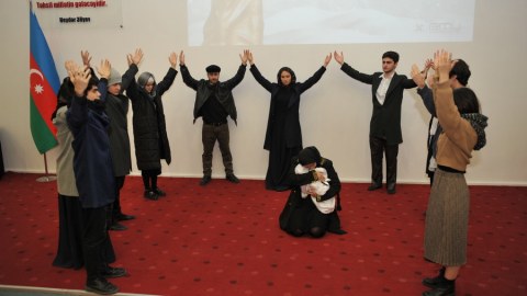 BMU-da Xocalı soyqırımı qurbanları anılıb - FOTOLAR
