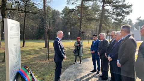  Sloveniyada Xocalı memorialı ziyarət edildi - FOTOLAR