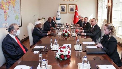 Çavuşoğlu İƏT Baş katibi ilə görüşüb