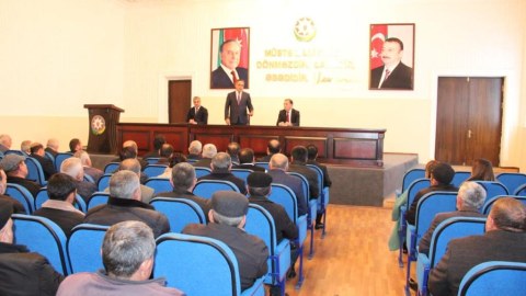Goranboyda kənd təsərrüfatı müşavirəsi keçirilib - FOTOLAR
