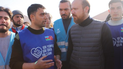 Bilal Ərdoğan Azərbaycan könüllüləri ilə görüşüb - FOTOLAR