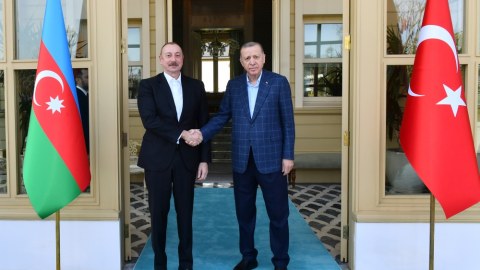 İlham Əliyev Ərdoğanla görüşüb - YENİLƏNİB ( VİDEO+FOTO)