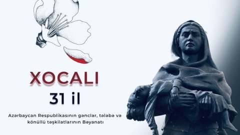 Gənclər, tələbə və könüllülər Xocalıya ədalət tələb etdilər