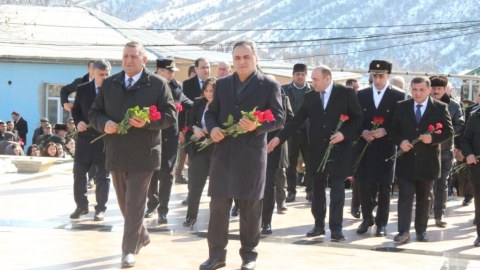 Goranboyda Xocalı qurbanlarının xatirəsi anıldı - FOTOLAR