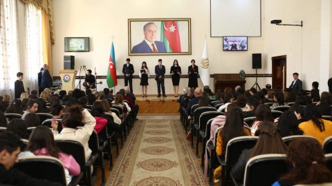 Gəncə Dövlət Universitetində Xocalıya həsr olunan tədbir - FOTO