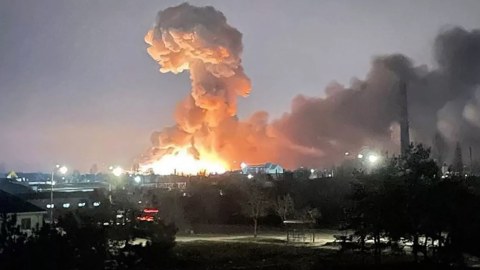 Belarusda hərbi aerodrom PARTLADILDI