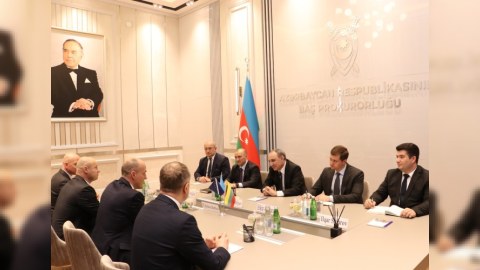 Litvanın Xüsusi İstintaq Xidmətinin rəhbəri Bakıdadır - FOTOLAR
