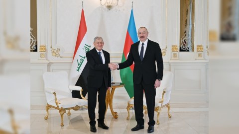 İlham Əliyev iraqlı həmkarı ilə görüşüb - YENİLƏNİB
