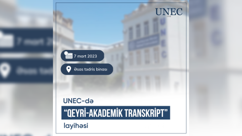 Təhsil mütəxəssisləri UNEC-də müzakirəyə dəvət olunur
