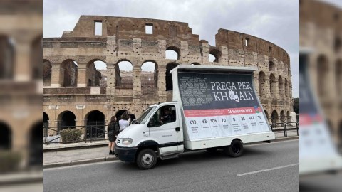 Xocalı həqiqətlərini əks etdirən avtomobil Roma küçələrində - FOTO