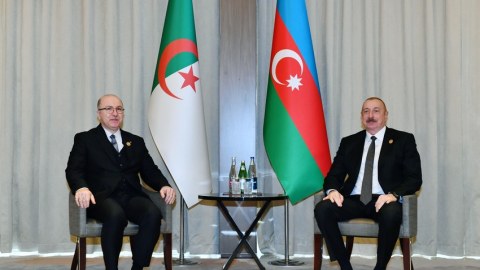 Prezident Əlcəzairin Baş naziri ilə görüşüb - FOTO (YENİLƏNİB)