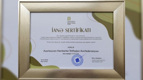 AHİK Təhsilin İnkişafı Fonduna 10 min manat ianə etdi