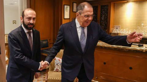 Lavrov Hindistanda Mirzoyanla görüşdü - FOTO