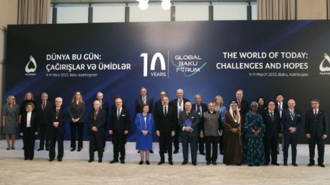 İlham Əliyev Bakı Forumun açılış mərasimində