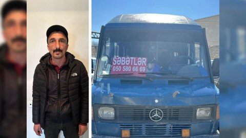 Narkotikin təsiri altında mikroavtobus sürən şəxs tutuldu