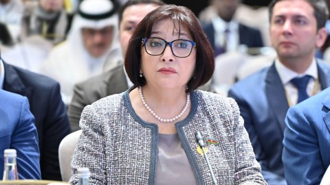 Sahibə Qafarova erməni spikerin yalanını ifşa etdi - FOTOLAR