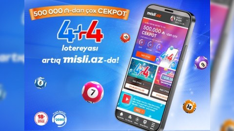 “4+4” tirajlı lotereya biletləri onlayn satışda