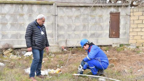 Bakıətrafı kəndlərdə qanunsuz su xətləri ləğv edildi