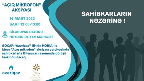Sahibkarlarla növbəti görüş Biləsuvarda keçiriləcək
