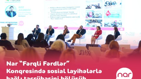 "Nar" "Fərqli Fərdlər" Konqresində təcrübəsini bölüşdü