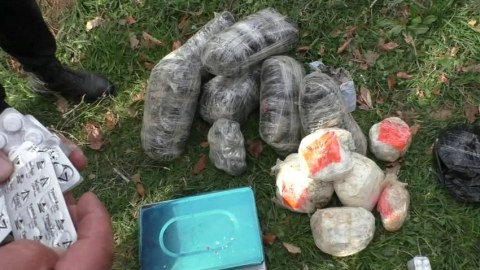 Dərədə gizlədilən külli miqdarda narkotik aşkarlandı