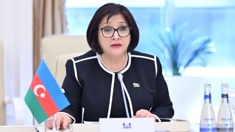 Sahibə Qafarova Dağıstan Milli Şurasının sədri ilə görüşdü